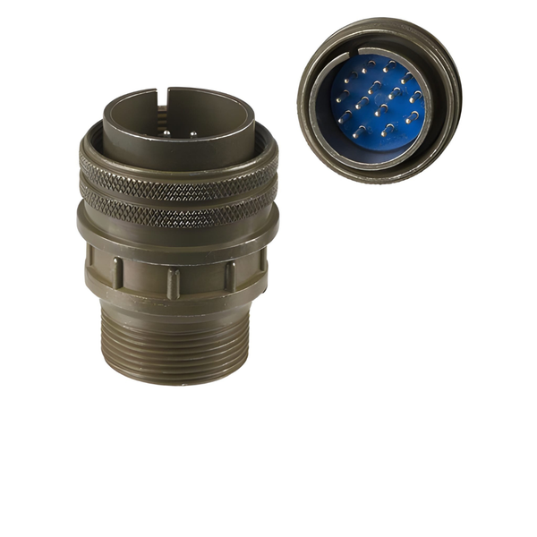 XY3106A-22-19P: MIL-DTL-5015 Circular Cable Plug, 14-Pin, Size 22, 13A