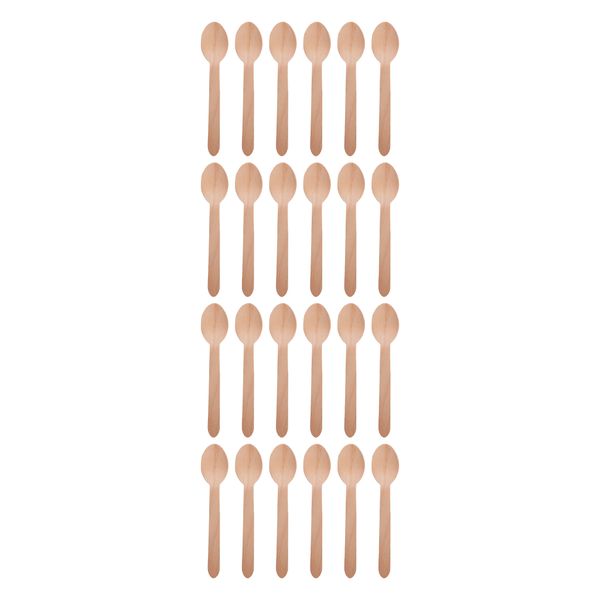 Regent Disposable Wooden Spoons 24Pieces -160x34Mm