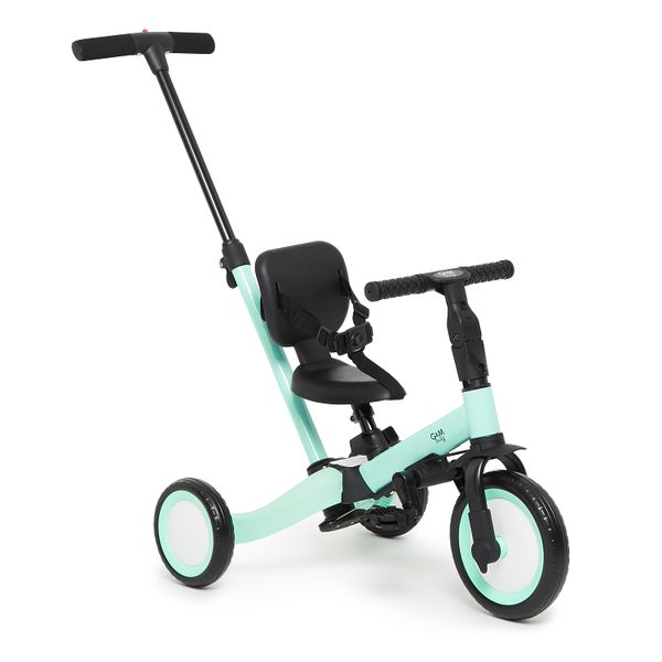 George &amp; Mason Baby - 4-in-1 Multifunctional Trike Bike with Backrest &amp; Push Bar - Turquoise