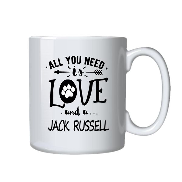 Jack Russell And Love Coffee Mug - Best Jack Russell Dog Owners Gift Idea