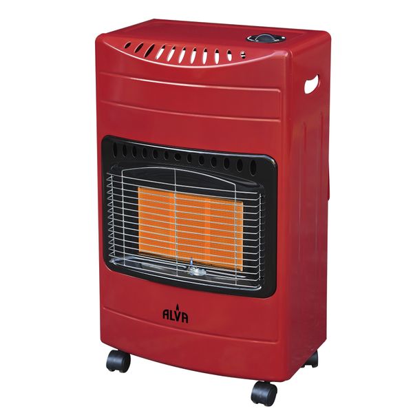 Alva 3-Panel Luxurious Infrared Radiant Indoor Gas Heater - Red