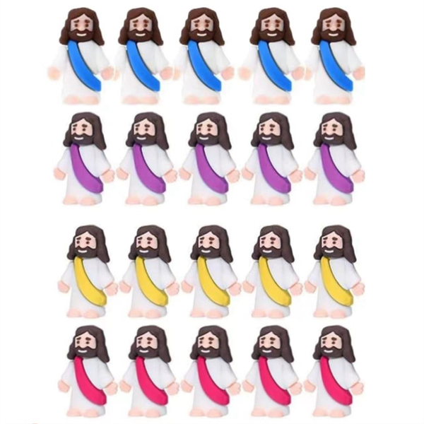 20Pcs Mini Jesus Figurine Easter Decorations Jesus Toys Jesus Figure