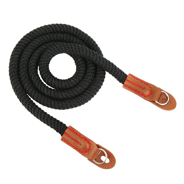 Universal Mirrorless Camera Neck Shoulder Strap Pure Cotton Black