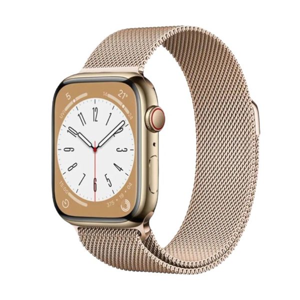 Metal Milanese Watch Band With Magnetic Clasp - Gold