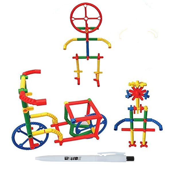 Educational Kid Learning Building Puzzle Pipes Wheel HL6315 With ReVibe Pen
