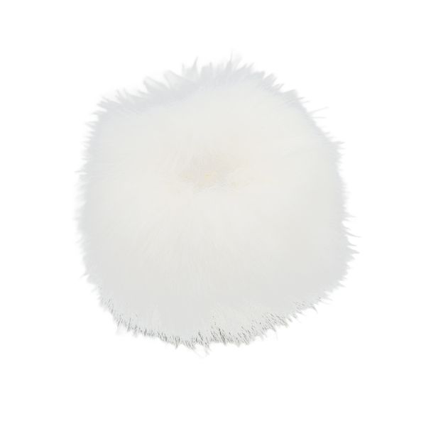 Lav Mic Cover - 0.5cm white fur