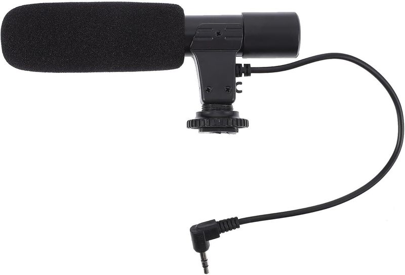 Professional Recording Microphone with Voice Tube for DSLR, Digital Camera