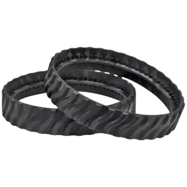 Long Life MX8/MX6 Pool Cleaner Rubber Track Tyres - Black - Pack of 2
