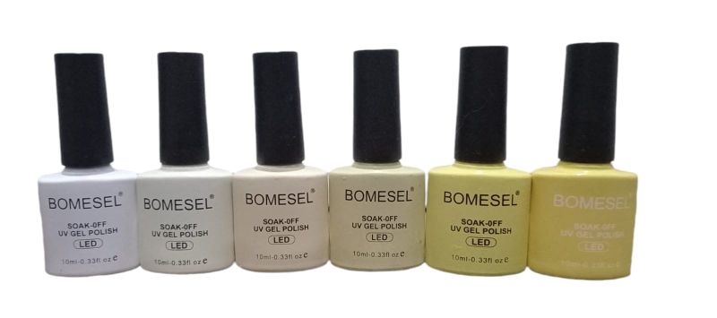 Bomestel UV Gel Nail Polish - Yellow Shades - 6 Pack