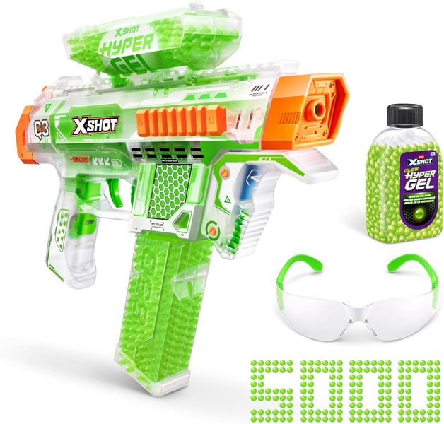 X-SHOT Glow in the Dark Gel Strike Blasters - 5000 Gellets - 36782