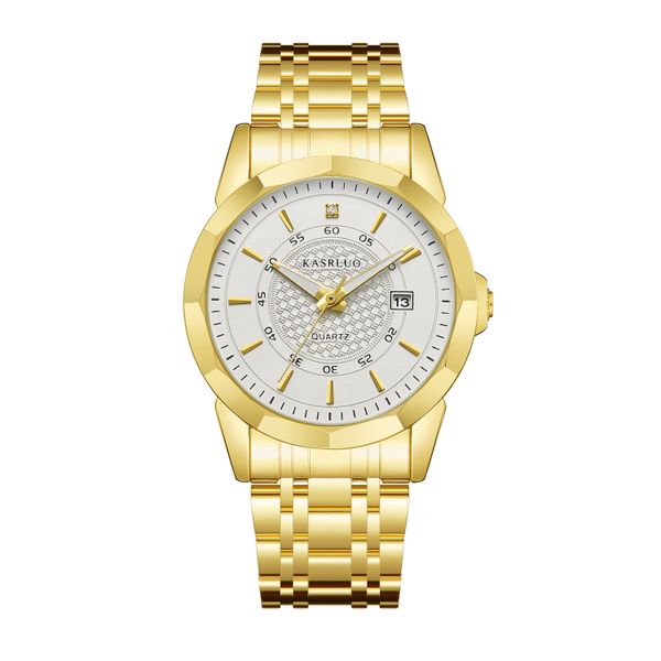 Luxury Black Dial Gold Plated Men's Watch