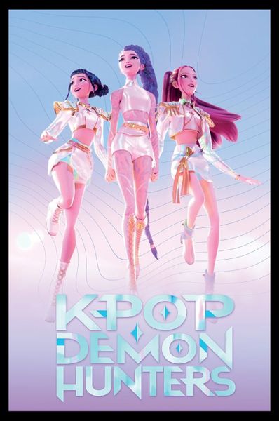 K-Pop Demon Hunters (Huntrix) Poster with Black Frame - 66cm x 96.5cm