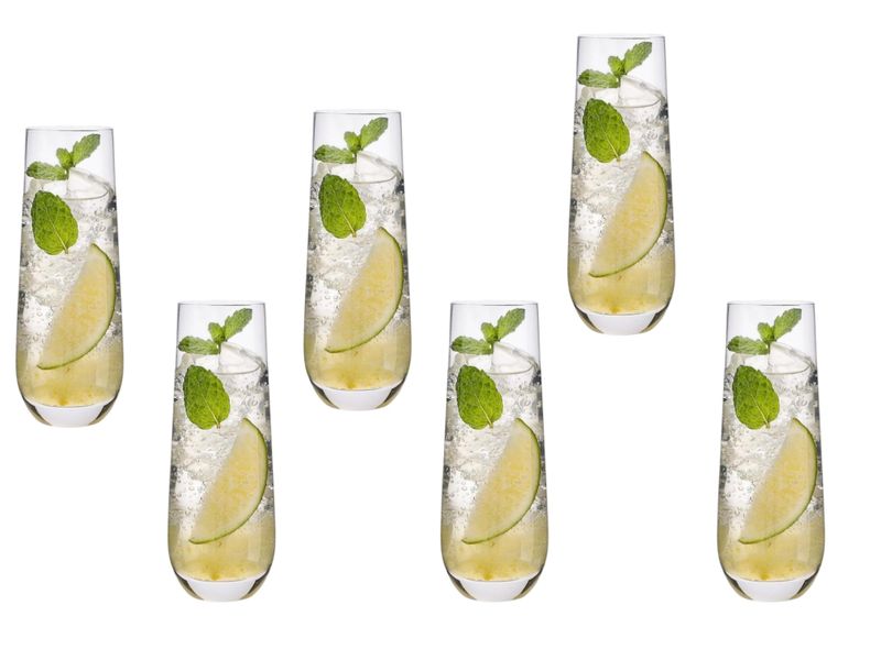 Tall Tumbler Glasses 285ml - Set of 6