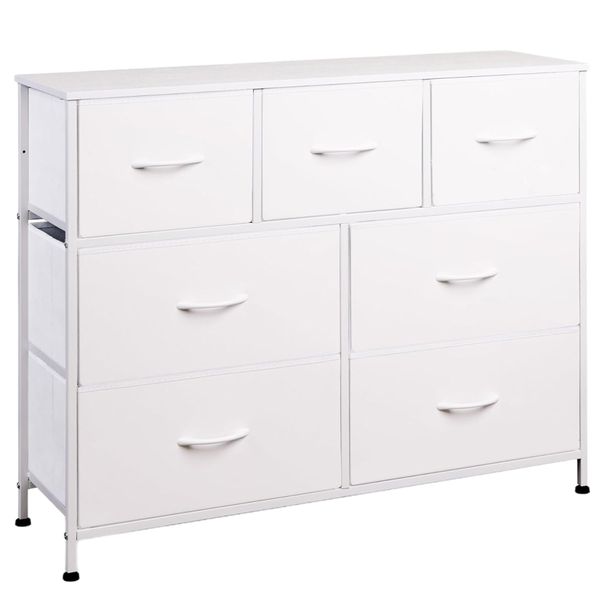 7-Drawer Dresser Tv Stand Multifunctional Lockers Home Storage Cabinets