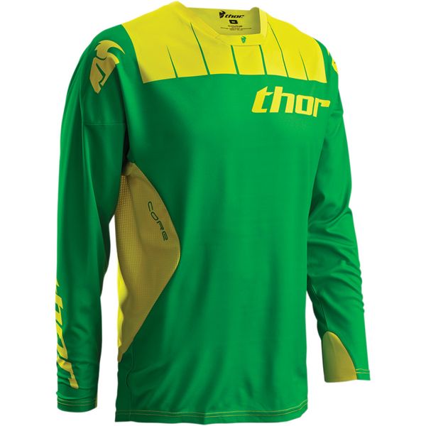 Thor Core Contro Kelly Green/Yellow Jersey