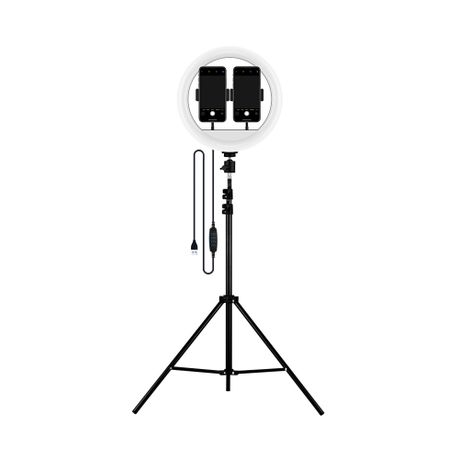 Led Ring Light With Double Phone Clip 330 Tripod Buy Online In South Africa Takealot Com