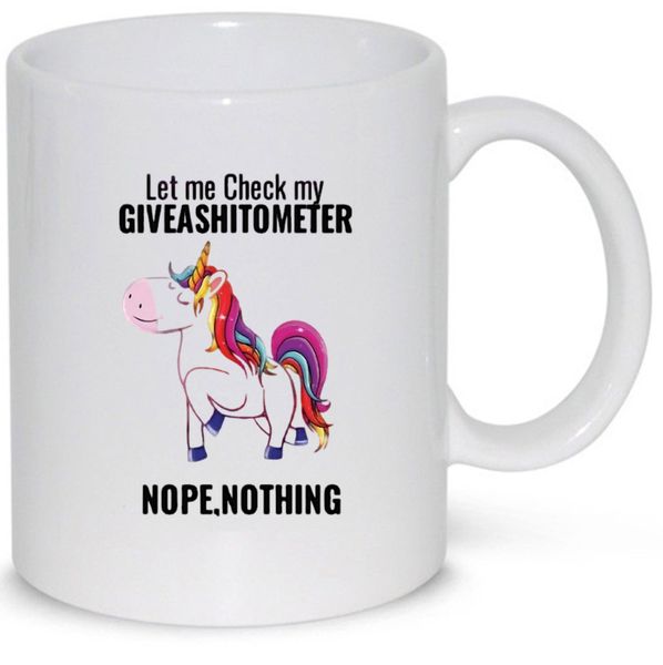 Let Me Check My GIVEASHITOMETER Unicorn Birthday Christmas Gift 11Oz Mug