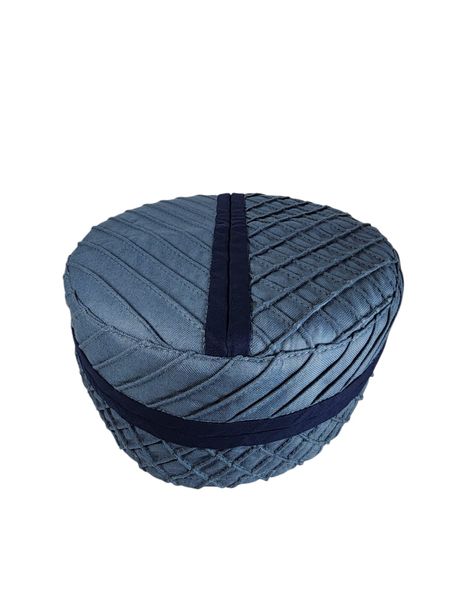 Premium Muslim Cap/Topi P019 Grey Blue