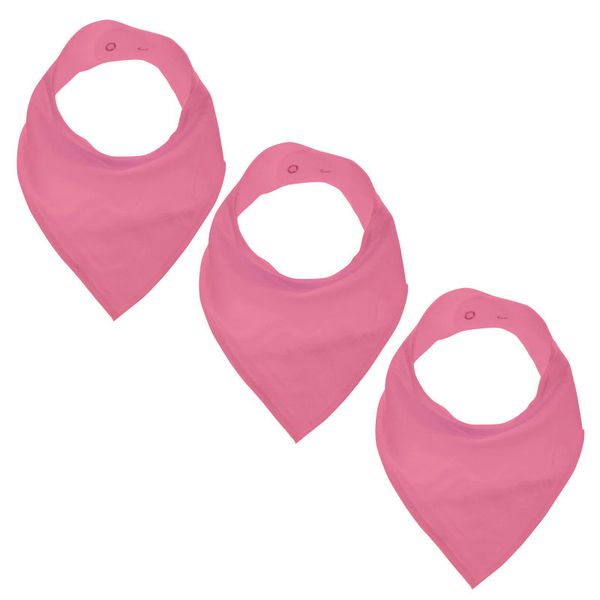 GingerBaby - Luxury Bandana Dribble Bib - Pink - 3 Pack