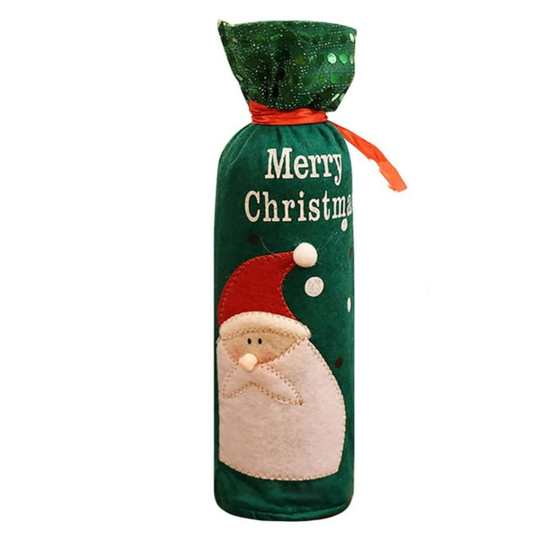 Christmas wine bottle Covers Christmas decorations wine bags New Year Eve
