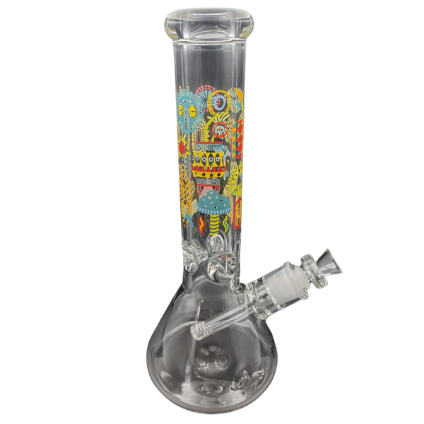 Zootly Glass Flask Bong - Transparent