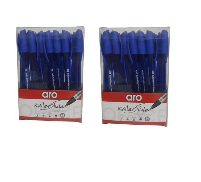 Aro Rollerslide Oil Gel Pens - Blue