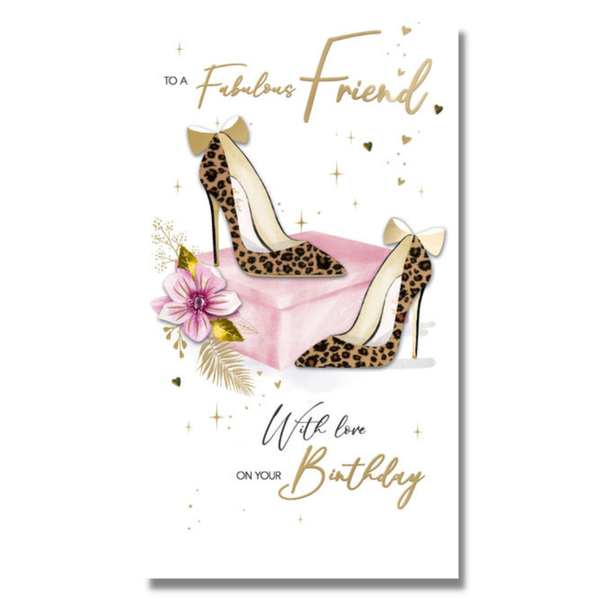 Greeting Card - Friend Birthday - Shoes