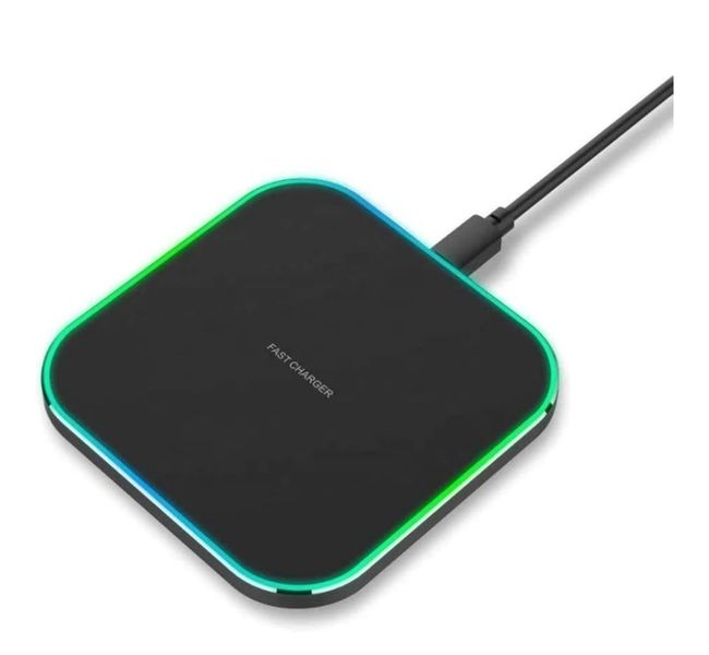 15W Wireless Charger Pad with LED Light, Fast Charging