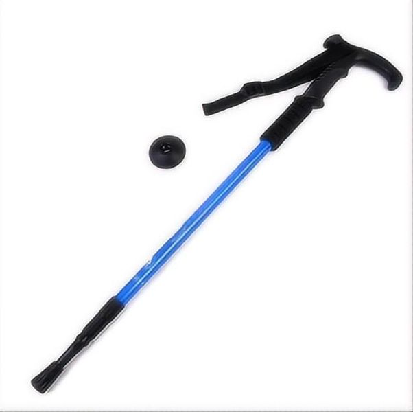 Anti Shock Telescopic Walking Stick Adjustable 95-110cm BLACK
