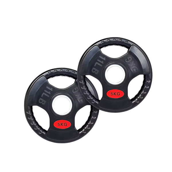 Barbell Plates 5KG x2 - Light Weights for Home Gym Use