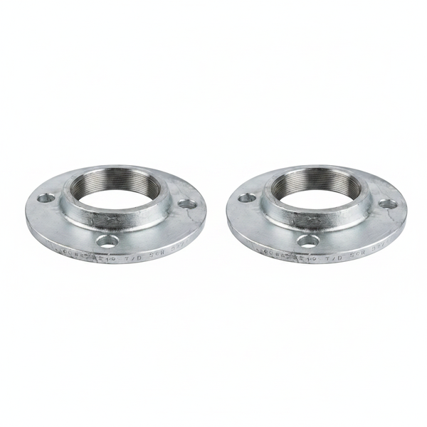 Flange Blk Ff Screwed T/D 100Mm - 2 Pack