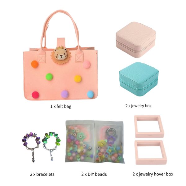 DIY Bracelet Making Set Beads Jewelry Making Set Gift Bag