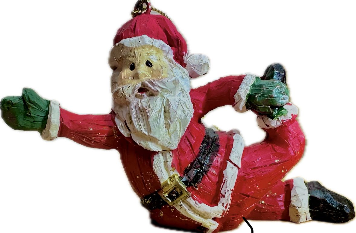 Santa Claus Sliding Hanging Ornament