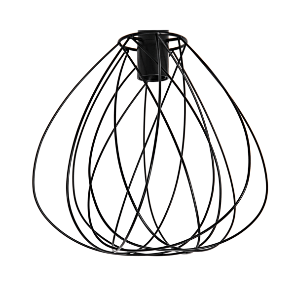 Inspire Ceiling Lamp E27x1 D32cm Metal Mat Black Inspire Merone
