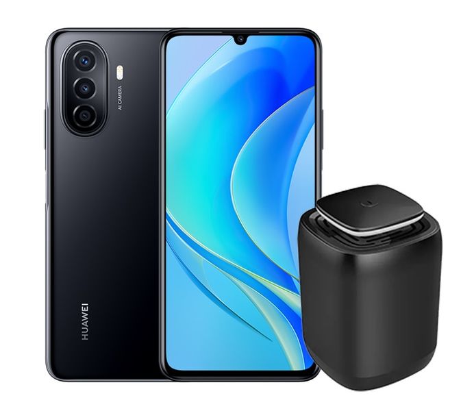 Huawei Nova Y70 Plus 128GB LTE Dual Sim - Midnight Black + Bluetooth Speaker