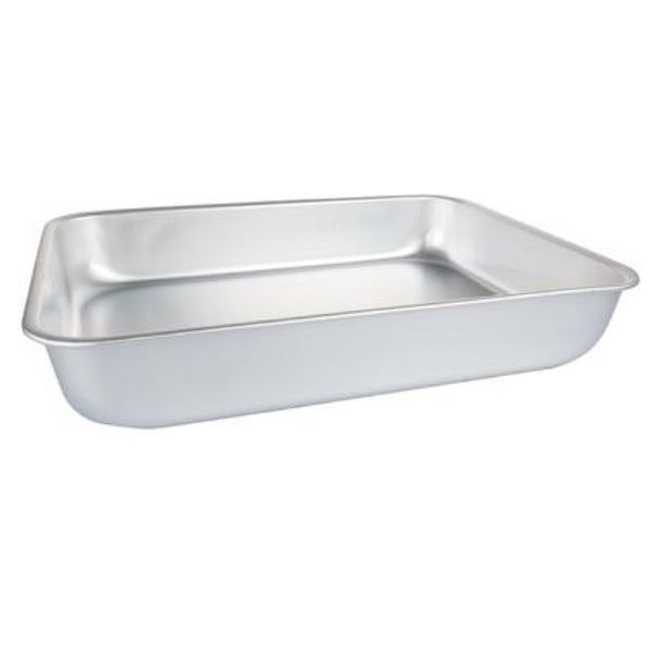 Kitchen Heavy Duty Rectangle Aluminium Roasting Baking Pan (34x25x6cm)