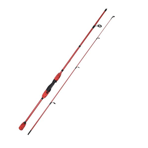 6FT Carbon Fiber Medium Action Spinning Rod with Tapered Handle Multi colour