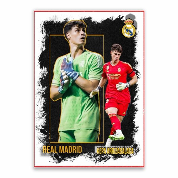 Kepa Arrizabalaga Real Madrid Poster - A1