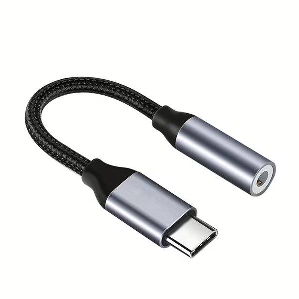 3.5mm to USB-C Audio Adapter Compatible with iPhone 15/16, Android Phones