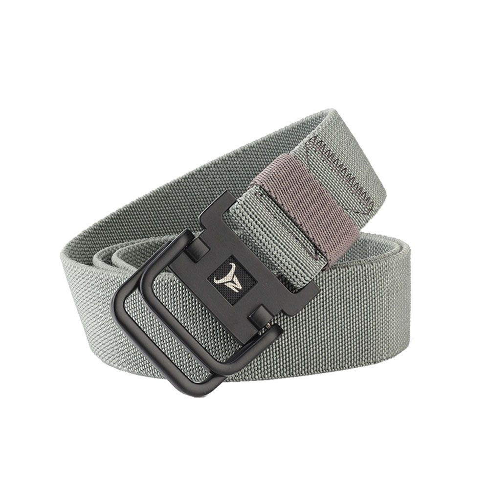 Double Loop Metal Buckle Canvas Tactical BeltGray Shop Today. Get it