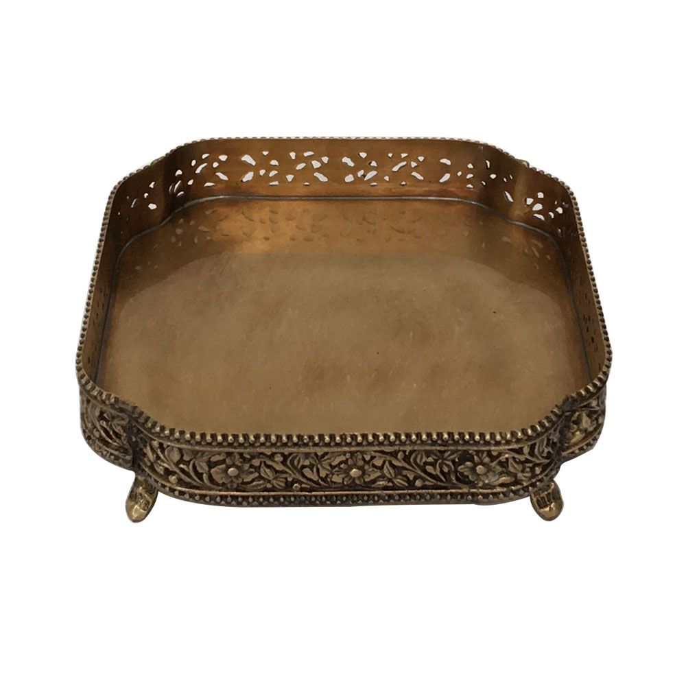 YB Ambiente - Mini Antique Brass Perfume Tray | Buy Online in South ...