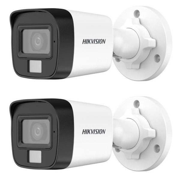 Hikvision 3K Smart Hybrid Light Audio Bullet Camera - 2 Set - SBR Bundle