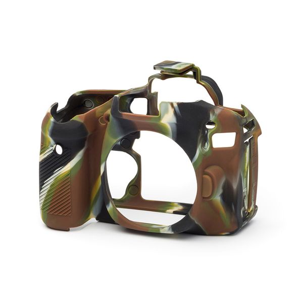 easyCover PRO Silicon Camera Protect Case for Canon 80D Camouflage- ECC80DC