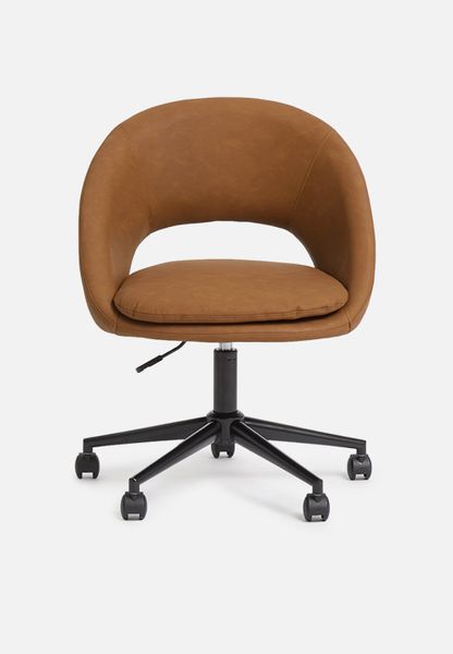 Mika Office Chair - PU Brown