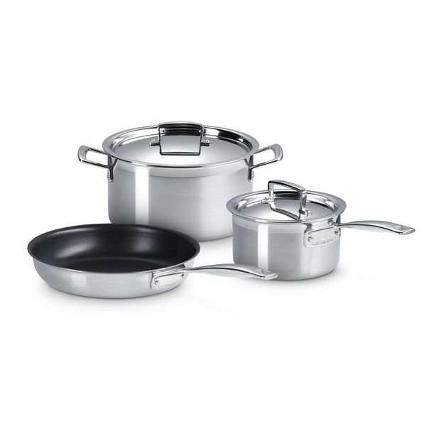 Le Creuset Classic Stainless Steel 3 Piece Set