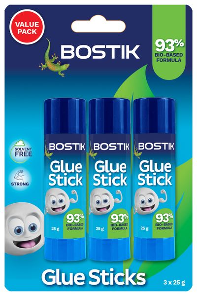 Bostik Glue Stick Value Pack - 3 x 25g