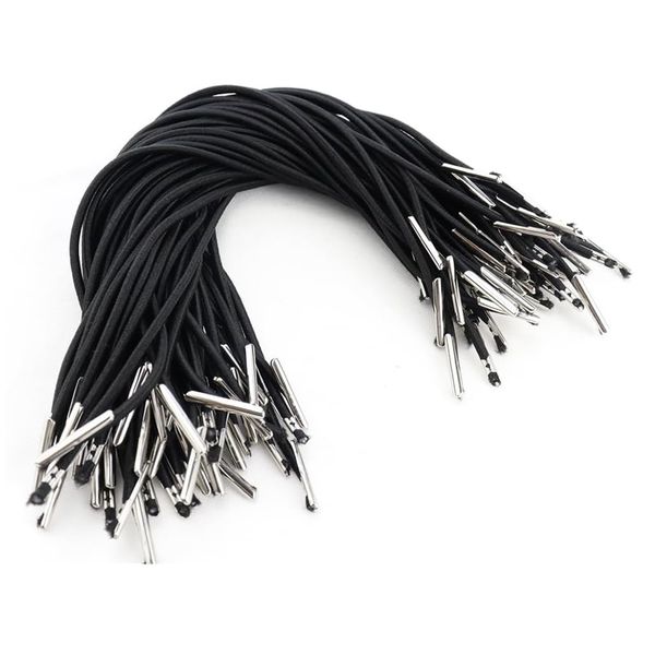 Craft 100Pcs Stretch Loop Elastic Bands With Metal Barb Ends -20cm