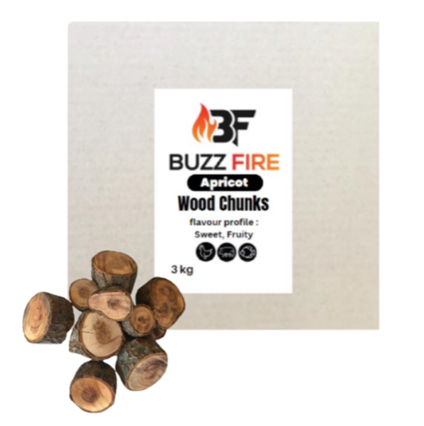 Apricot Wood Smoking Chunks - 3kg
