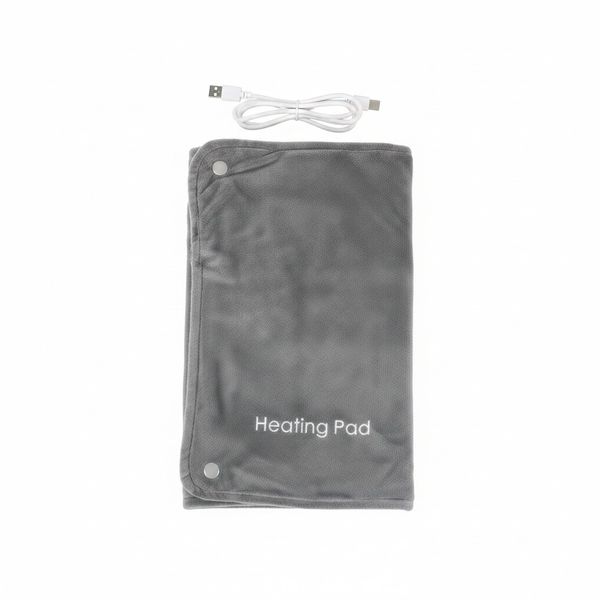 Portable USB Electric Heating Pad - Soft Plush Hand Warmer Therapy Wrap