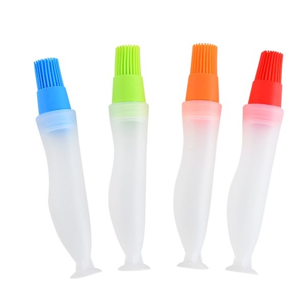 4 Silicone Basting Brushes With Refillable Bottles